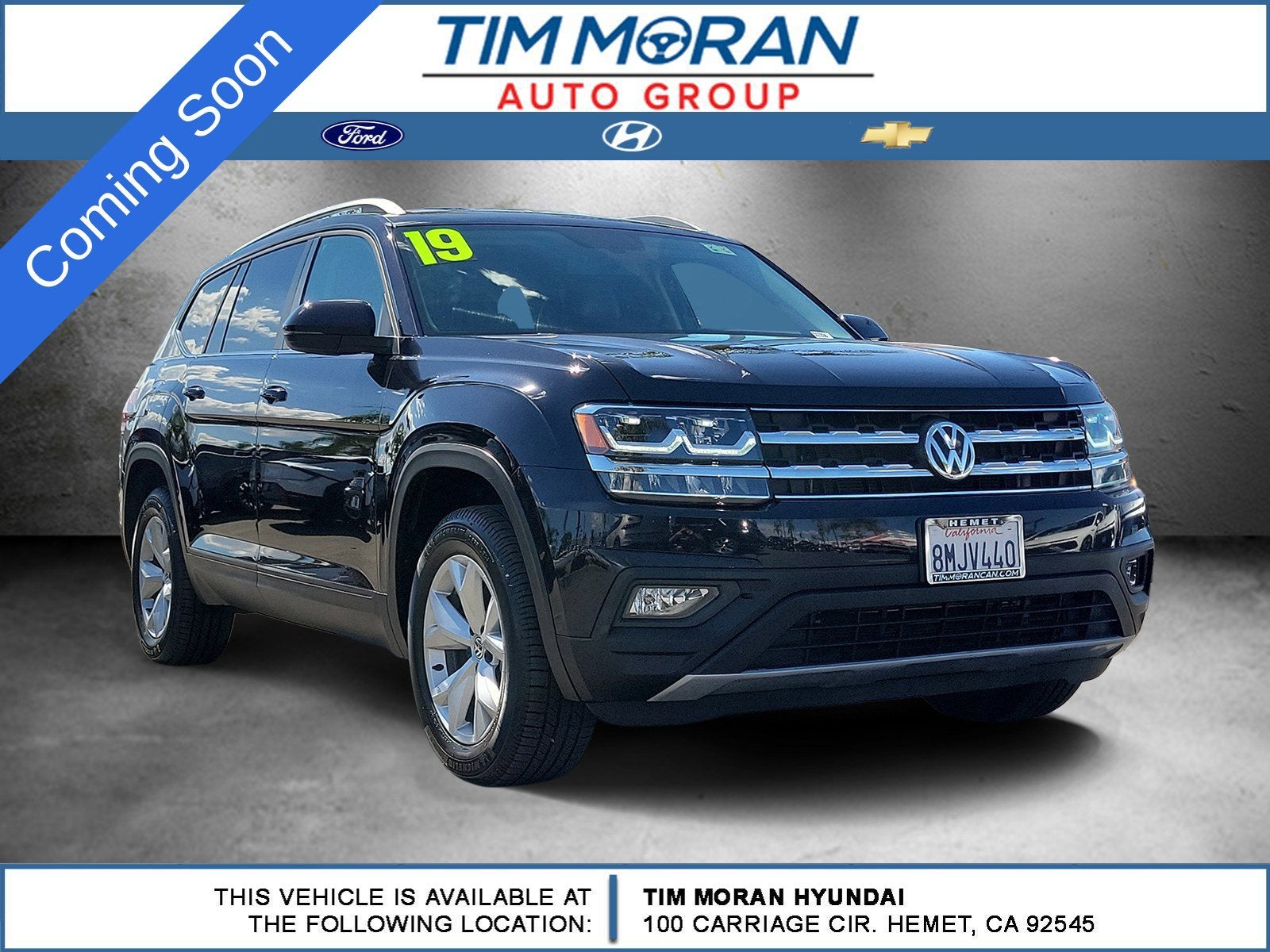 2019 Volkswagen Atlas 3.6L V6 SE