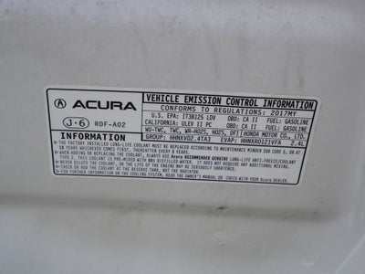 2017 Acura TLX 2.4L Base