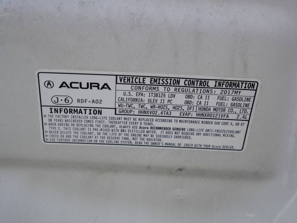 2017 Acura TLX 2.4L Base