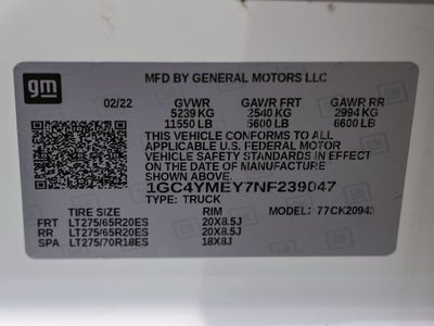 2022 Chevrolet Silverado 2500HD Custom