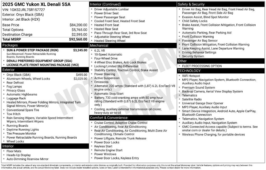 2025 GMC Yukon XL Denali