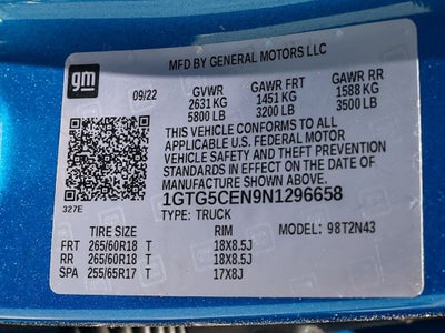 2022 GMC Canyon Elevation