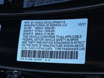 2021 Honda Accord EX-L