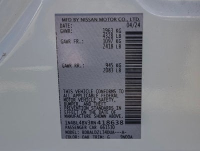2024 Nissan Altima 2.5 S