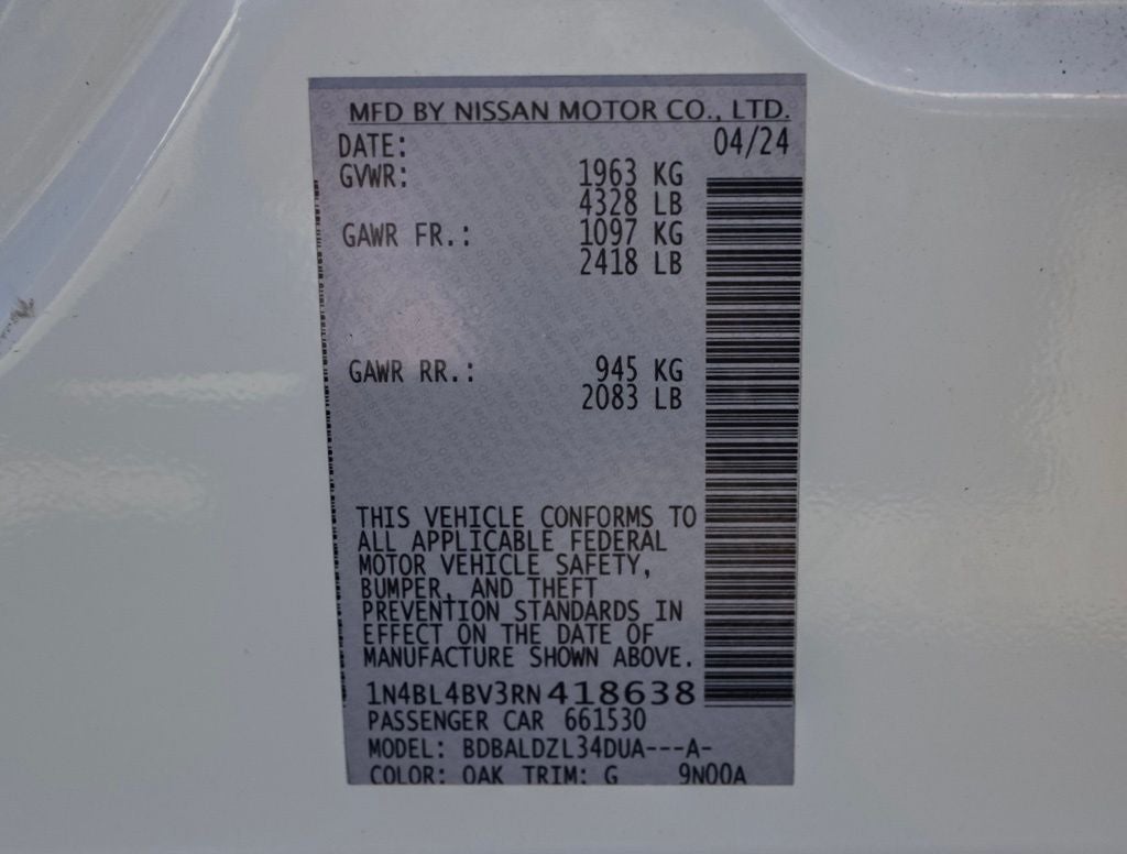 2024 Nissan Altima 2.5 S