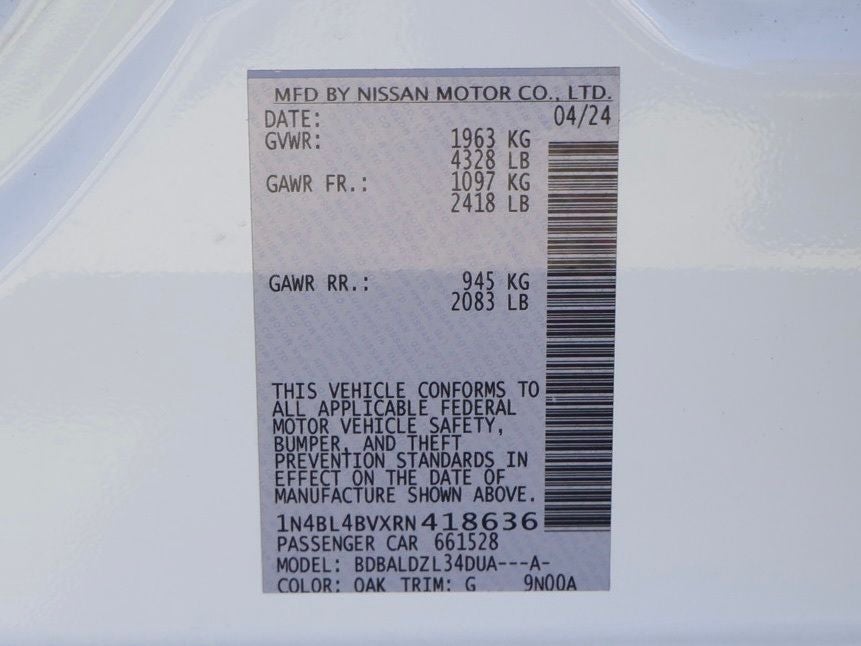 2024 Nissan Altima 2.5 S