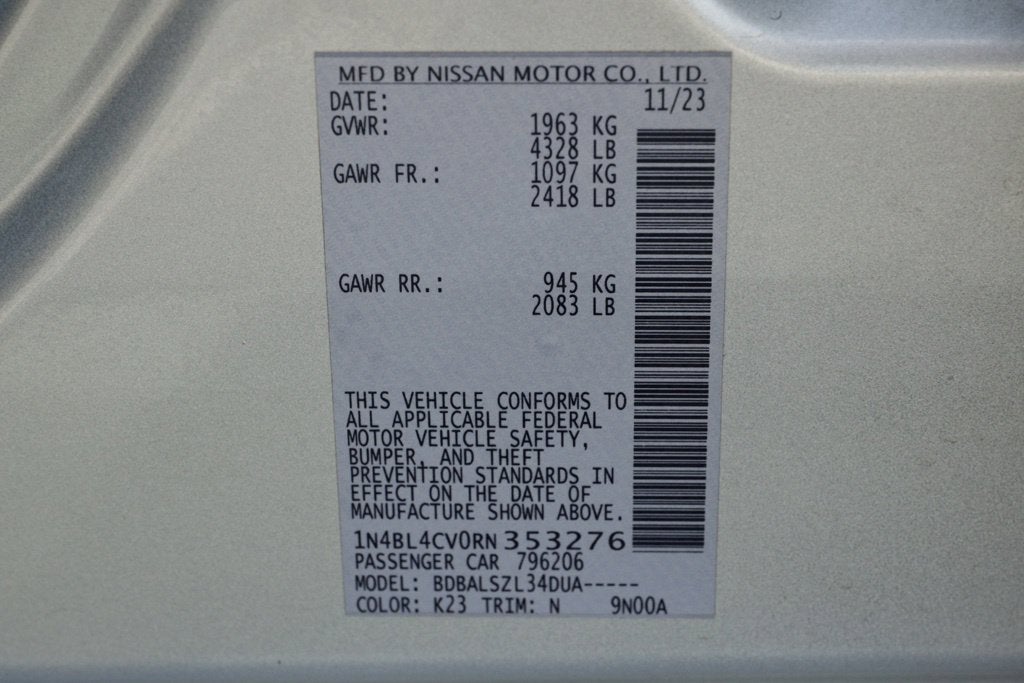 2024 Nissan Altima 2.5 SR