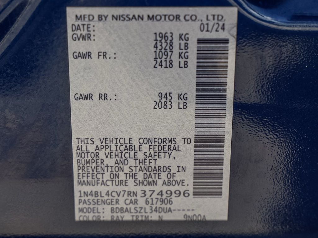 2024 Nissan Altima 2.5 SR