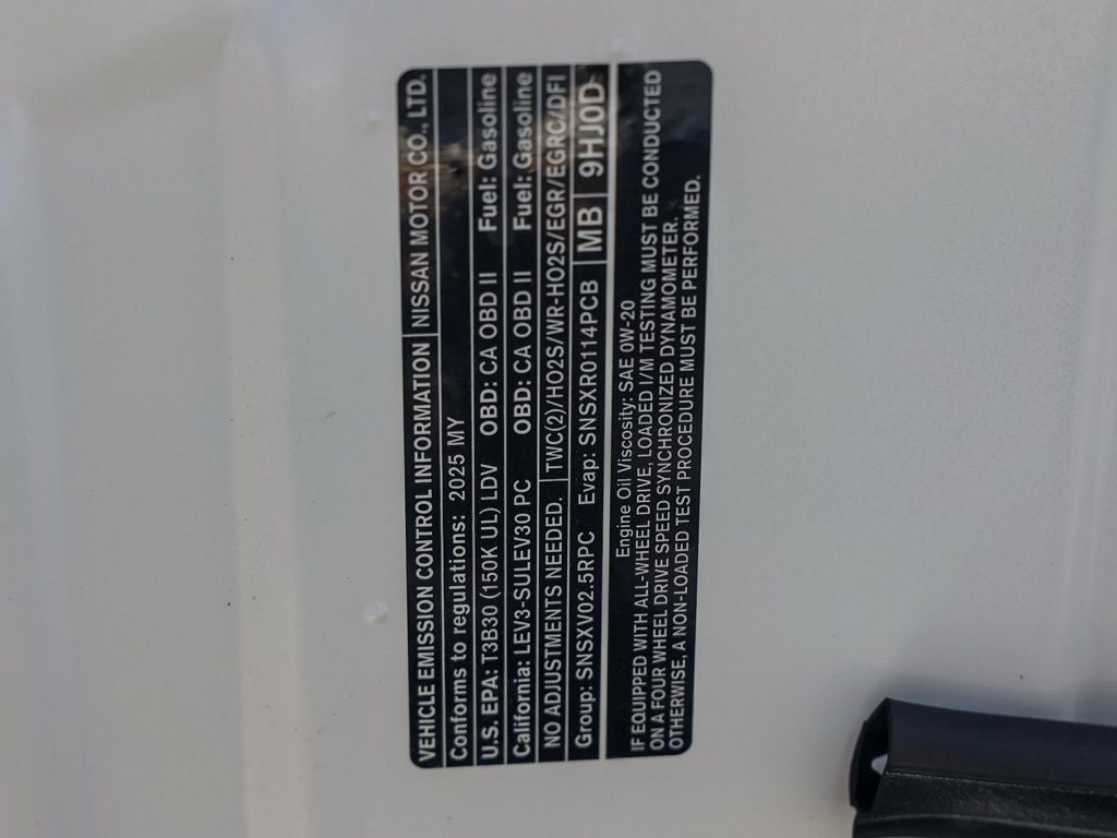2025 Nissan Altima 2.5 SV