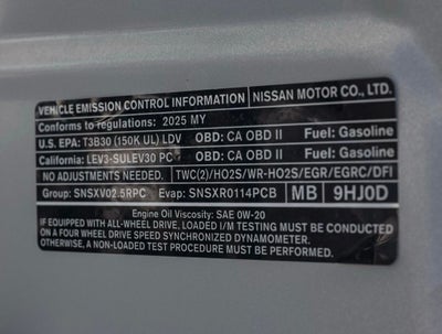 2025 Nissan Altima 2.5 SL