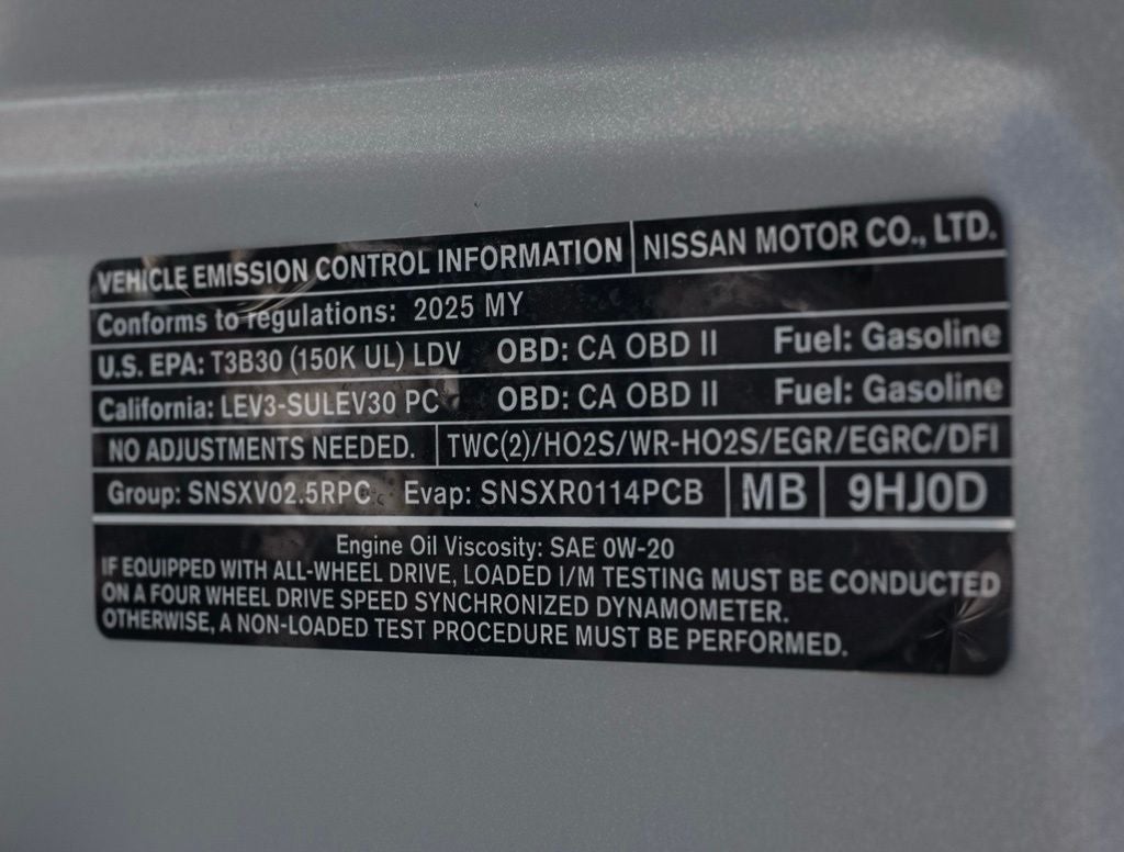 2025 Nissan Altima 2.5 SL