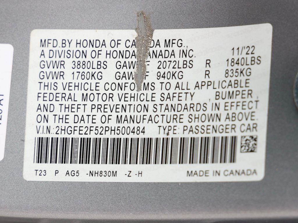 2023 Honda Civic Sport