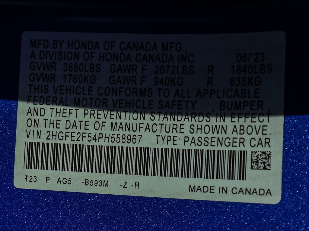 2023 Honda Civic Sport