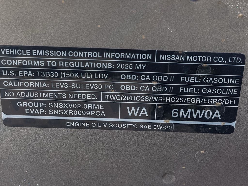 2025 Nissan Sentra S