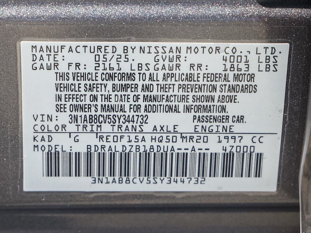 2025 Nissan Sentra SV
