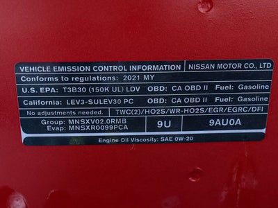 2021 Nissan Sentra SV