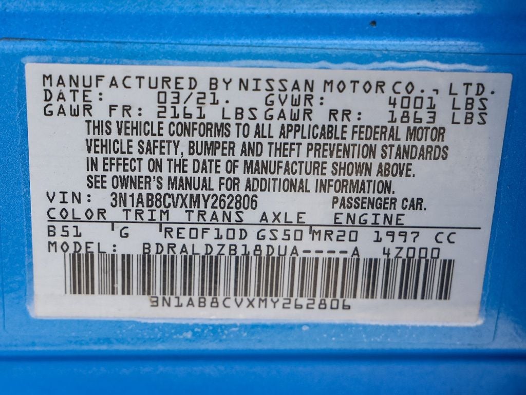 2021 Nissan Sentra SV