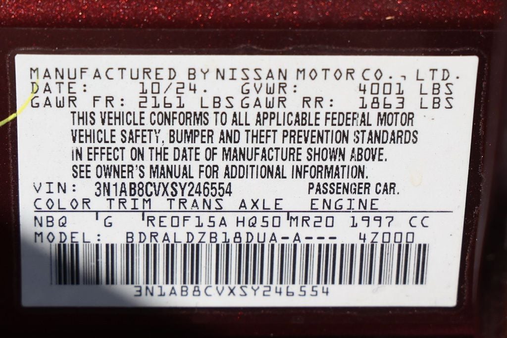 2025 Nissan Sentra SV