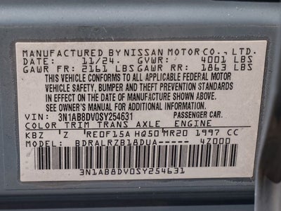 2025 Nissan Sentra SR