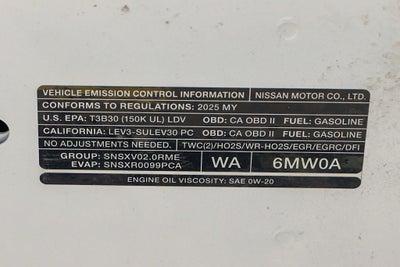 2025 Nissan Sentra SR
