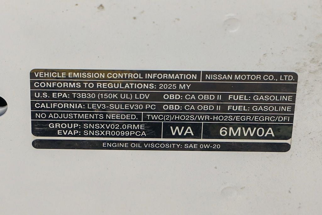 2025 Nissan Sentra SR