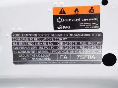 2026 Nissan Sentra S