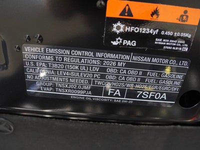 2026 Nissan Sentra SV