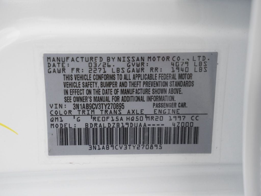 2026 Nissan Sentra SV