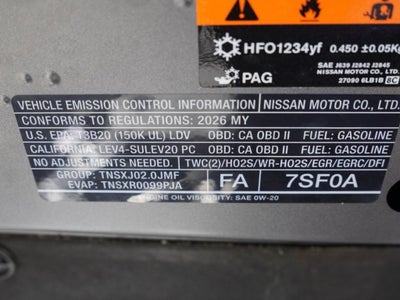 2026 Nissan Sentra SV