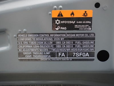 2026 Nissan Sentra SV
