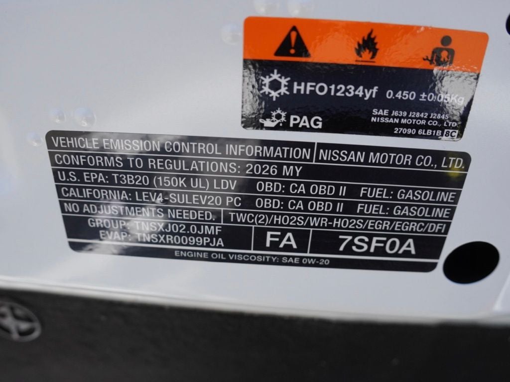 2026 Nissan Sentra SV