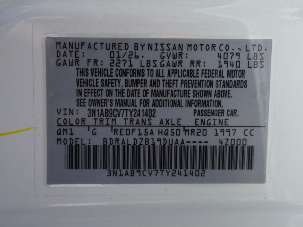 2026 Nissan Sentra SV