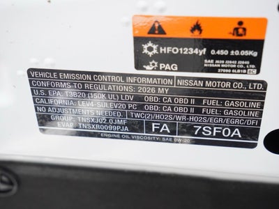 2026 Nissan Sentra SR