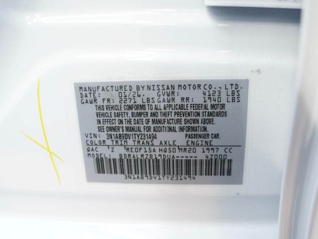 2026 Nissan Sentra SR