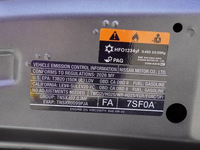 2026 Nissan Sentra SR