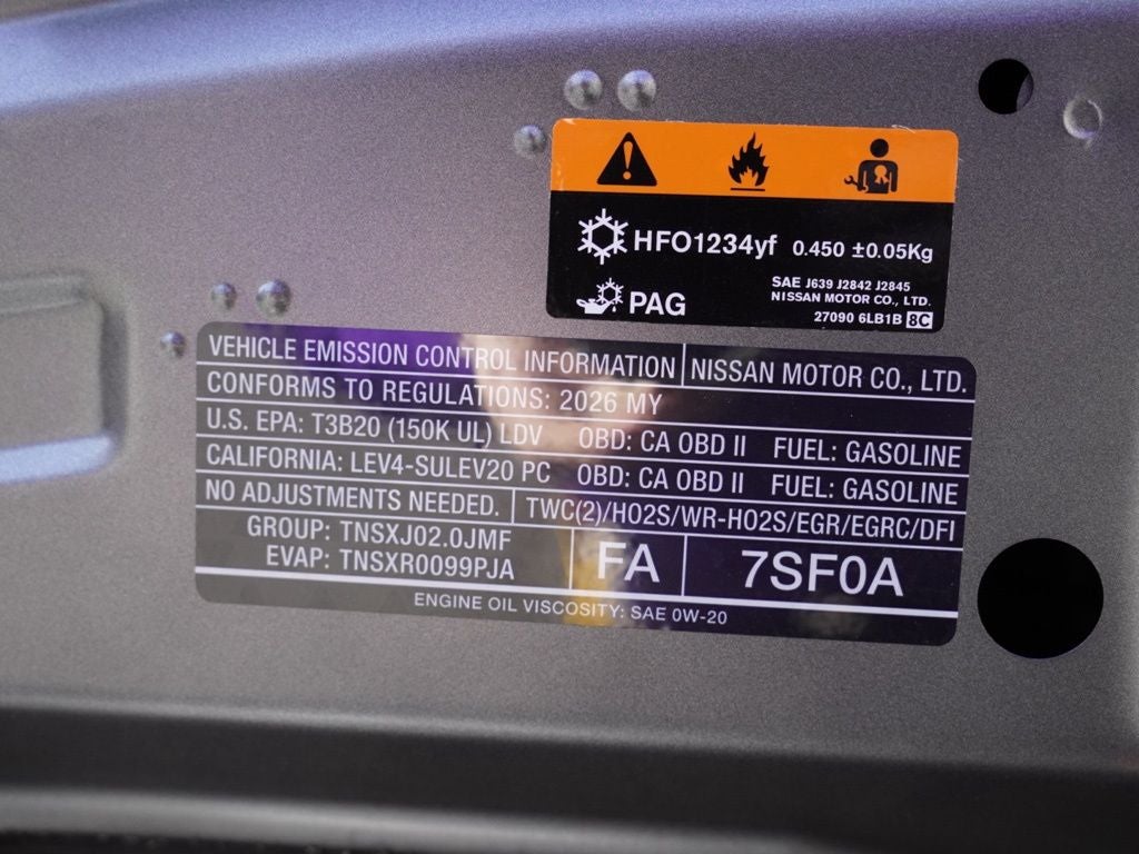 2026 Nissan Sentra SR