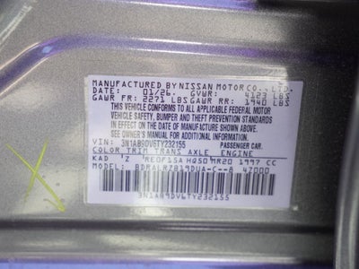 2026 Nissan Sentra SR