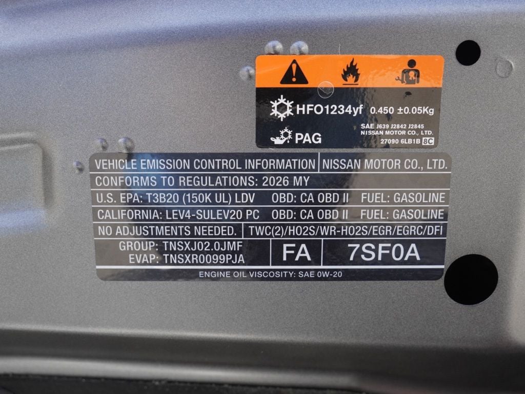 2026 Nissan Sentra SR