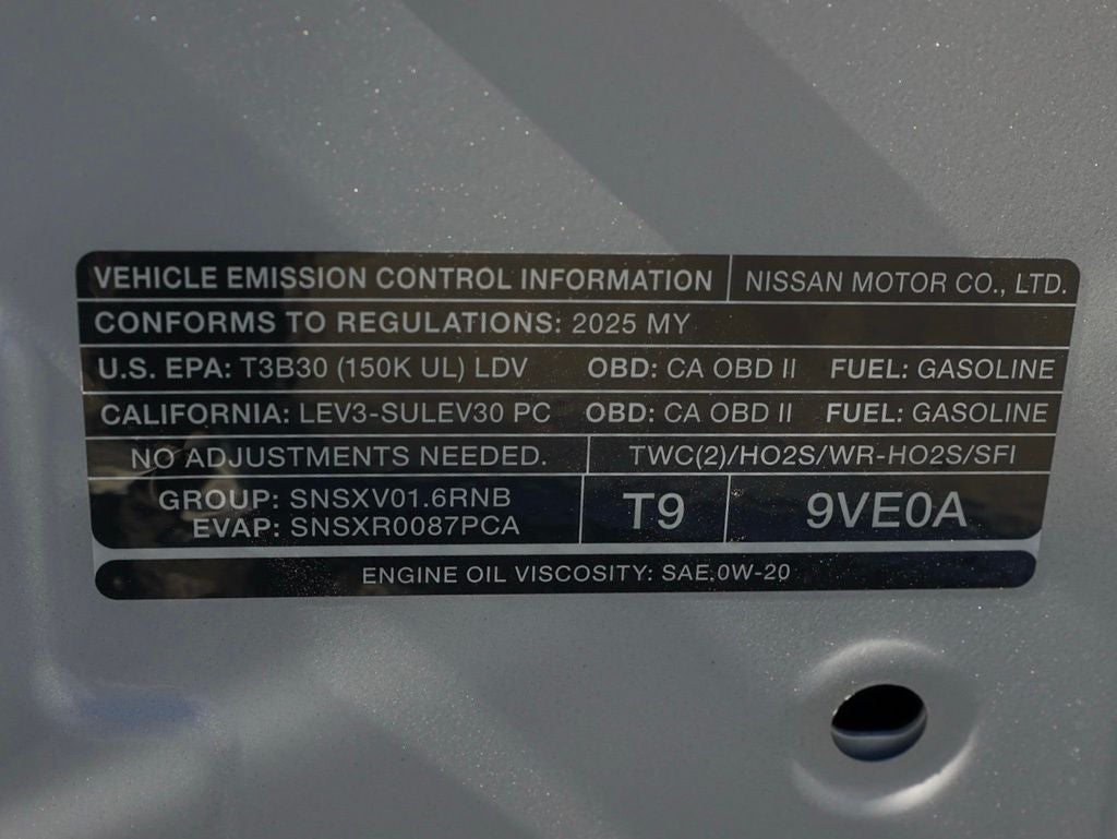2025 Nissan Versa 1.6 S
