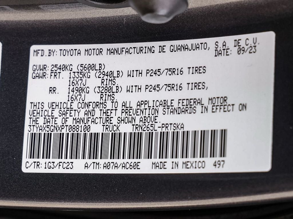 2023 Toyota Tacoma SR5