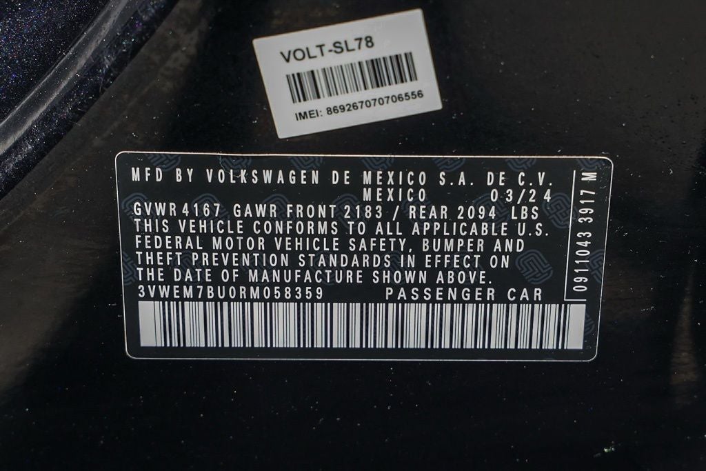 2024 Volkswagen Jetta 1.5T SE
