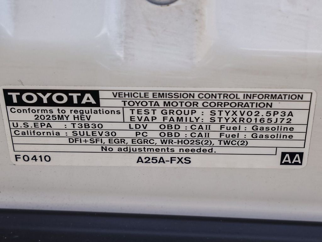 2025 Toyota Camry LE