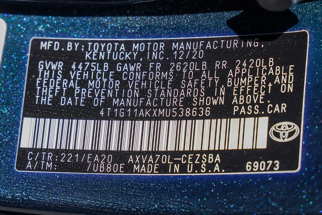 2021 Toyota Camry SE