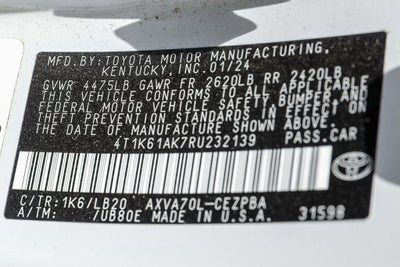 2024 Toyota Camry XSE
