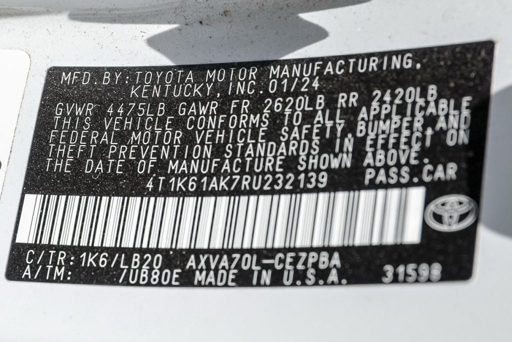 2024 Toyota Camry XSE