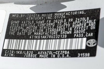2024 Toyota Camry XSE