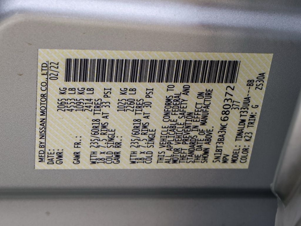 2022 Nissan Rogue SV