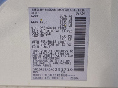 2024 Nissan Pathfinder SV