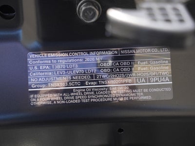 2026 Nissan Pathfinder SV