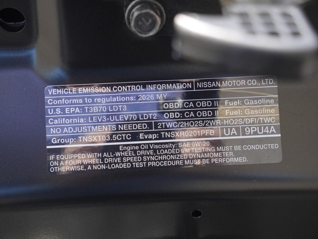 2026 Nissan Pathfinder SV
